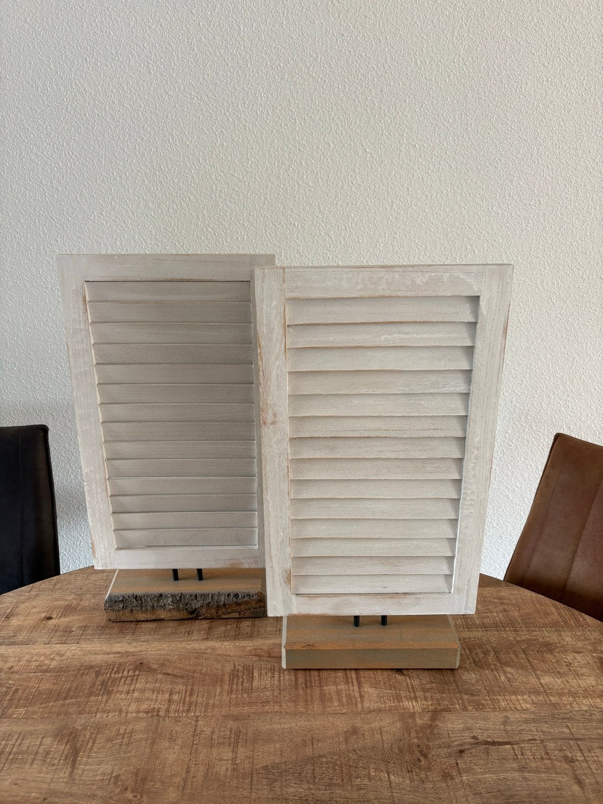 Decoratieve luiken op houten voet - set van 2, Ophalen, Hout, Gebruikt, Landelijk