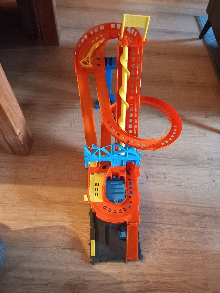 Hotwheels racebaan rollercoaster, Ophalen, Zo goed als nieuw, Elektrisch, Hot Wheels