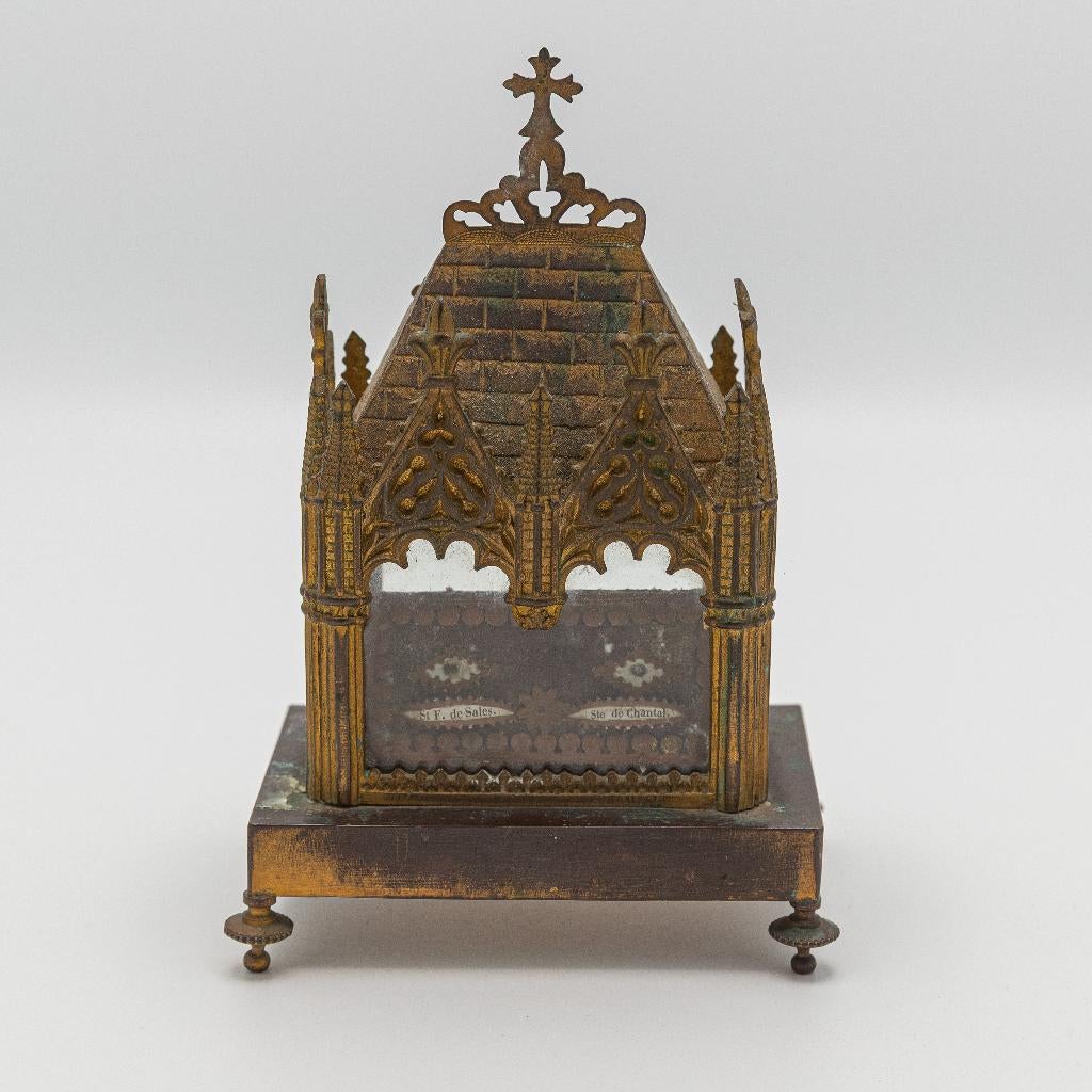 Reliekhuisje met relieken, neogotiek, Ophalen of Verzenden