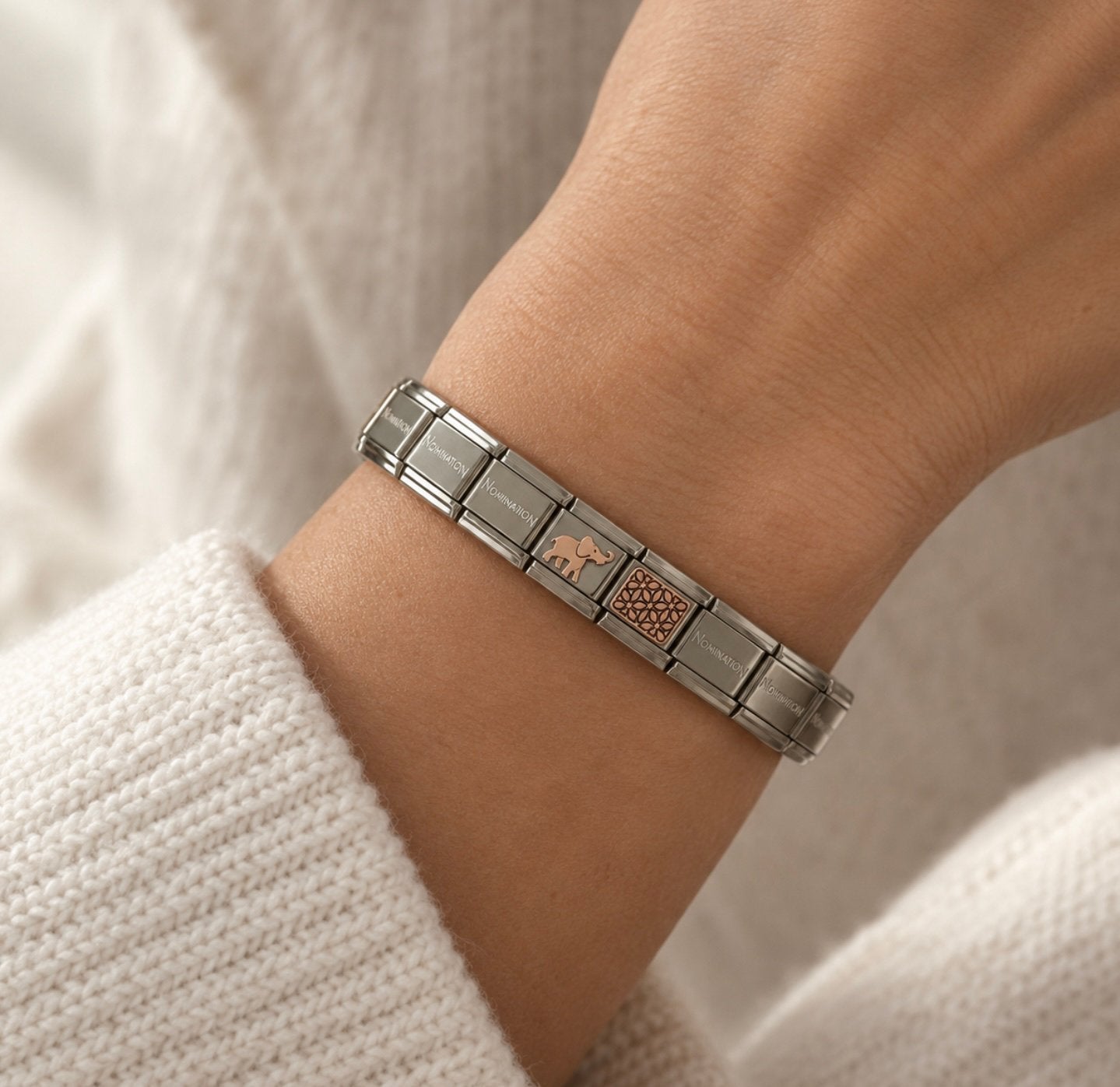 Nomination Compostable Bedel Armband, Sieraden, Tassen en Uiterlijk, Verzenden, Nieuw, Zilver