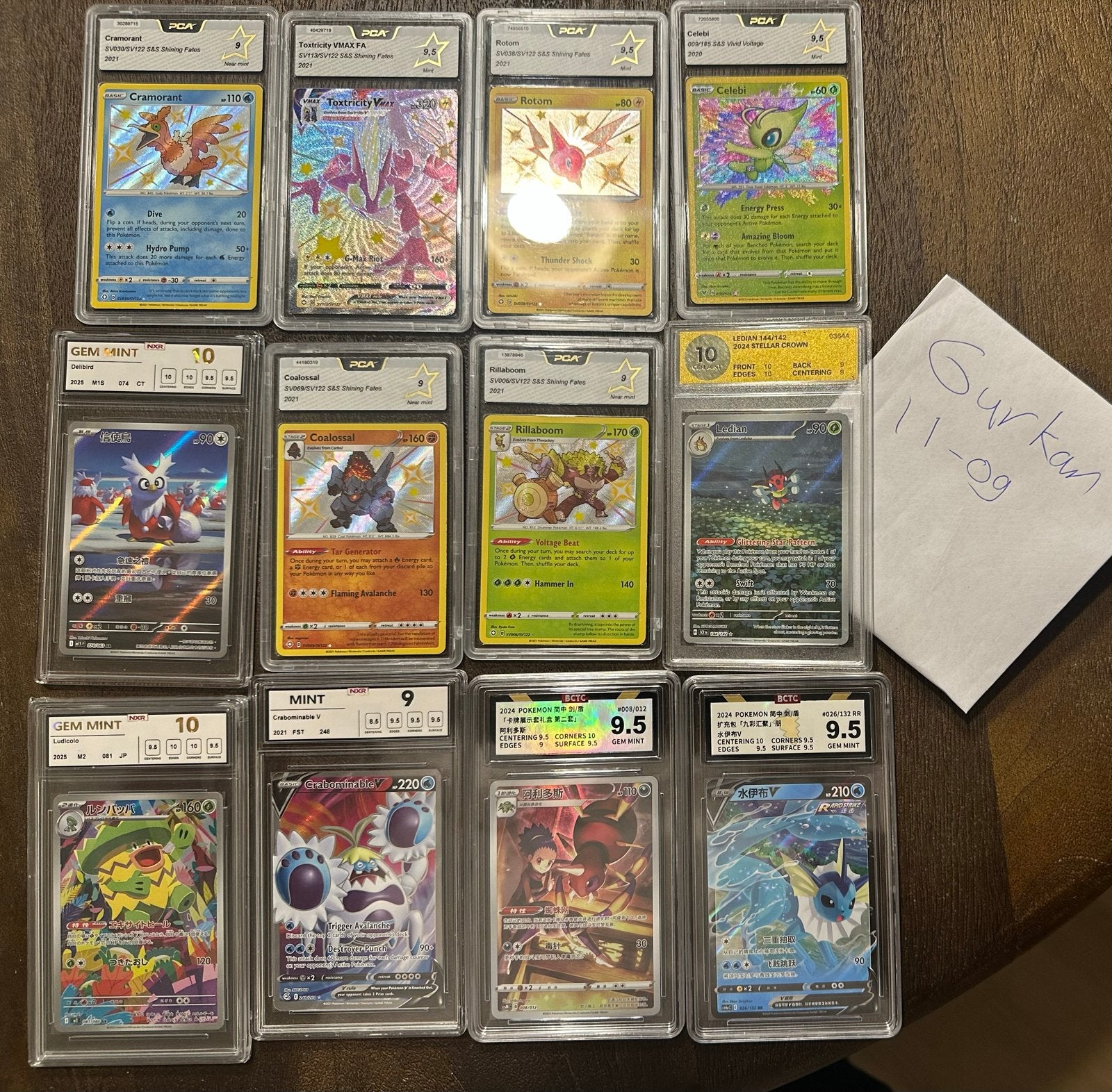 Diverse gesorteerde Pokémon kaarten - Graded, Ophalen of Verzenden, Nieuw, Meerdere kaarten