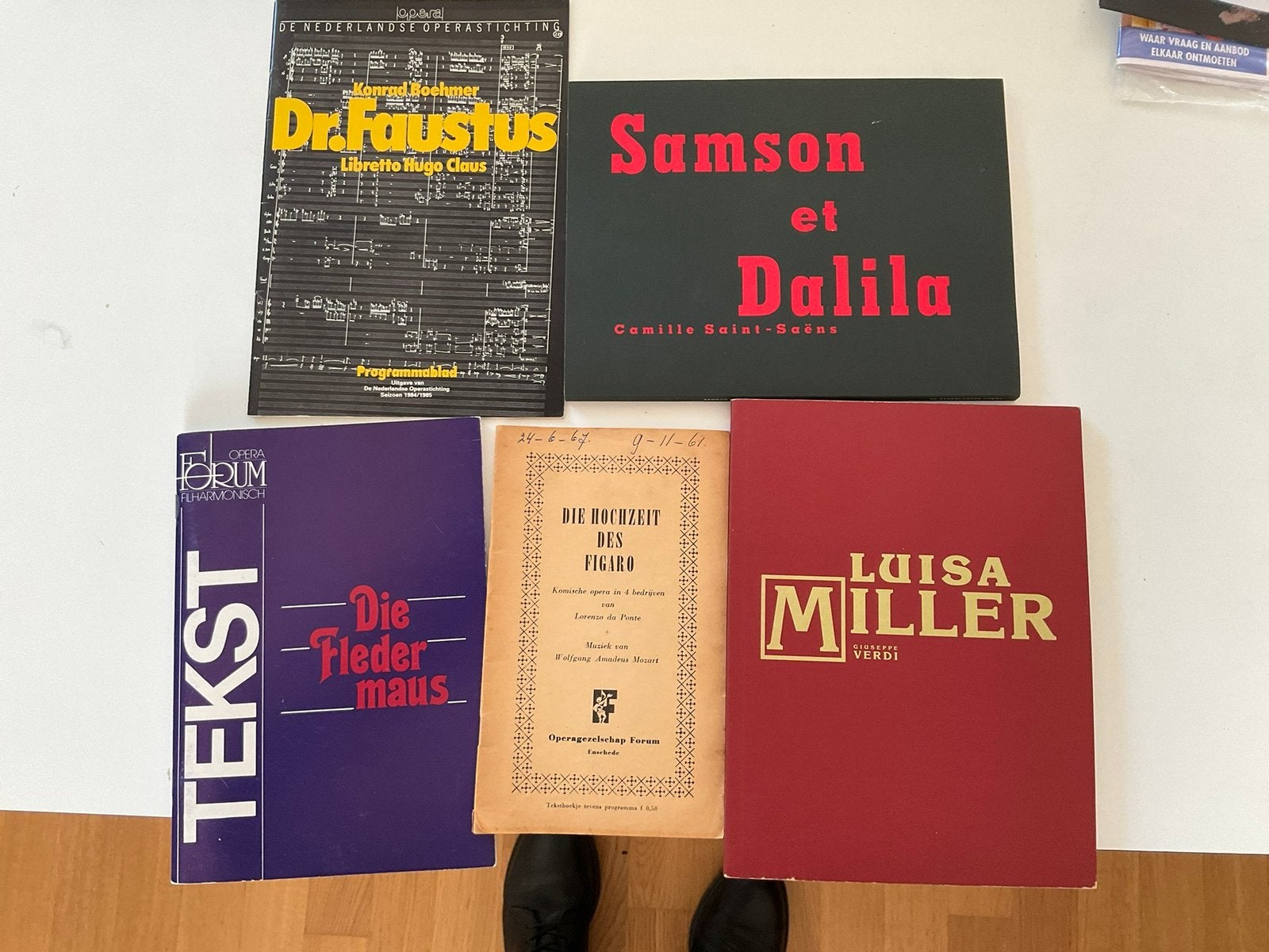 Opera tekstboekje libretto’s ook per stuk, Ophalen of Verzenden, Zo goed als nieuw