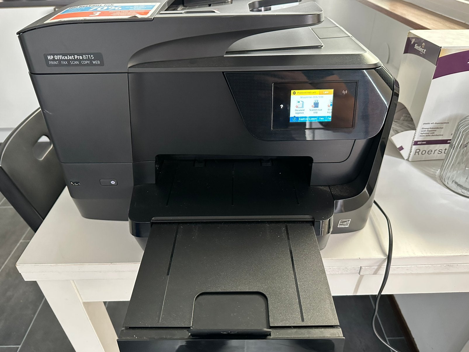 HP officejet pro 8715, Computers en Software, Ophalen, Zo goed als nieuw, Kleur printen, Printer