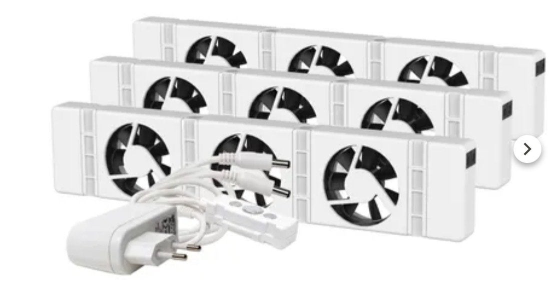SpeedComfort radiatorventilator Trio wit - Complete set, Minder dan 30 cm, Radiator, Minder dan 60 cm, Ophalen of Verzenden