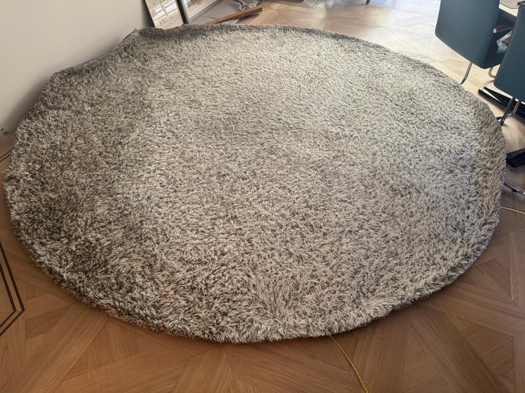 De Millenerpoort wollen designer rond vloerkleed diameter 3m, Huis en Inrichting, Stoffering | Tapijten en Kleden, Zo goed als nieuw
