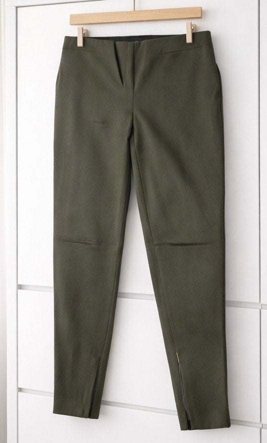 Zara pu leren kaki legging nieuw maat S, Zara, Nieuw, Ophalen of Verzenden, Maat 36 (S)