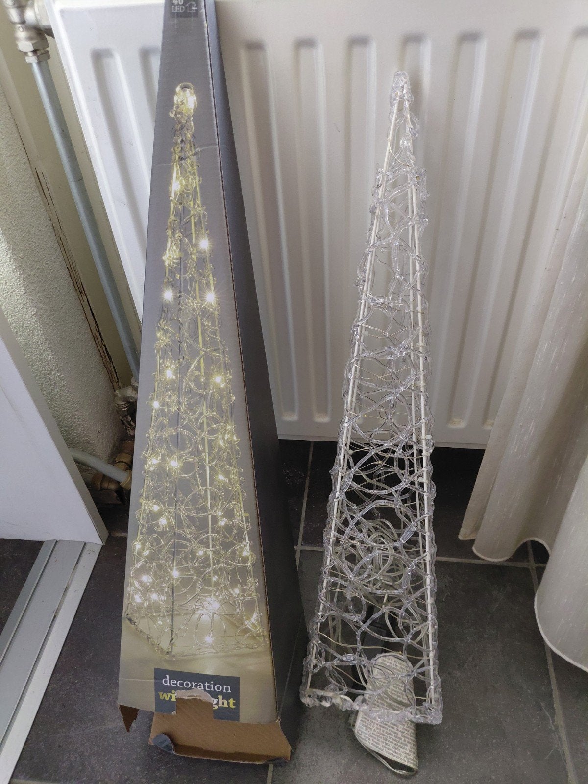 2x kerstpiramides, Diversen, Ophalen, Zo goed als nieuw