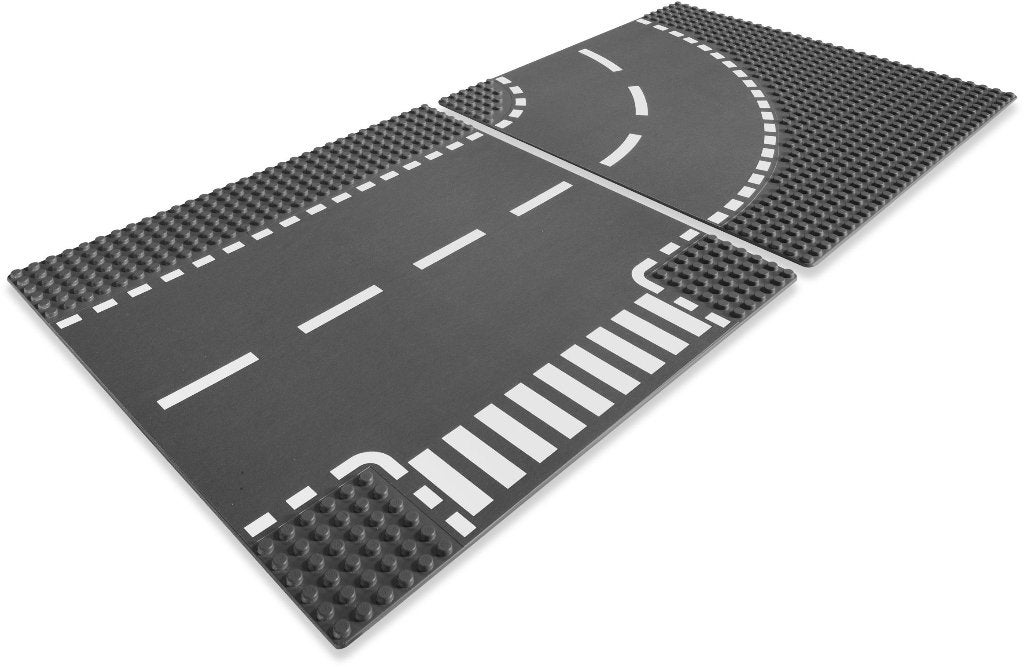 7281 - City: T-Junction & Curved Road Plates, Hello@support.lego.com, Lego, Nieuw, Ophalen of Verzenden