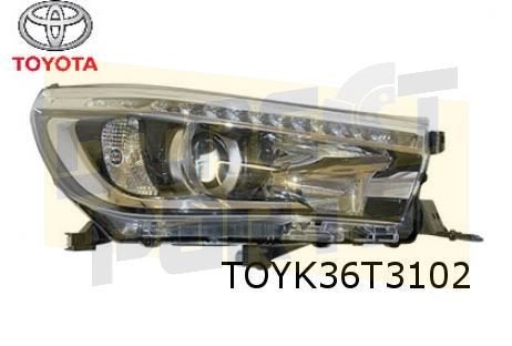 Toyota Hi-Lux Koplamp Rechts (met LED dagrijlicht) Origineel