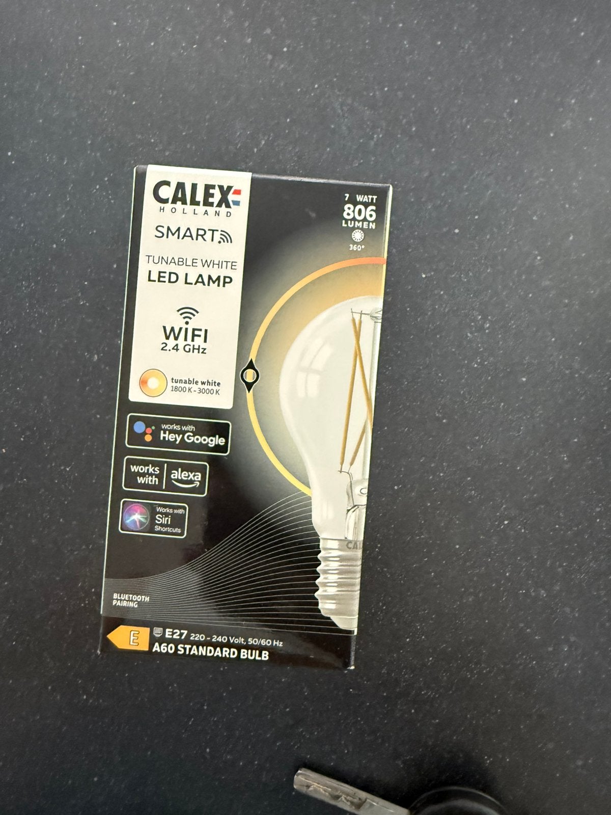 Calex e27 smartlamp, Ophalen, Zo goed als nieuw, E27 (groot), Led-lamp