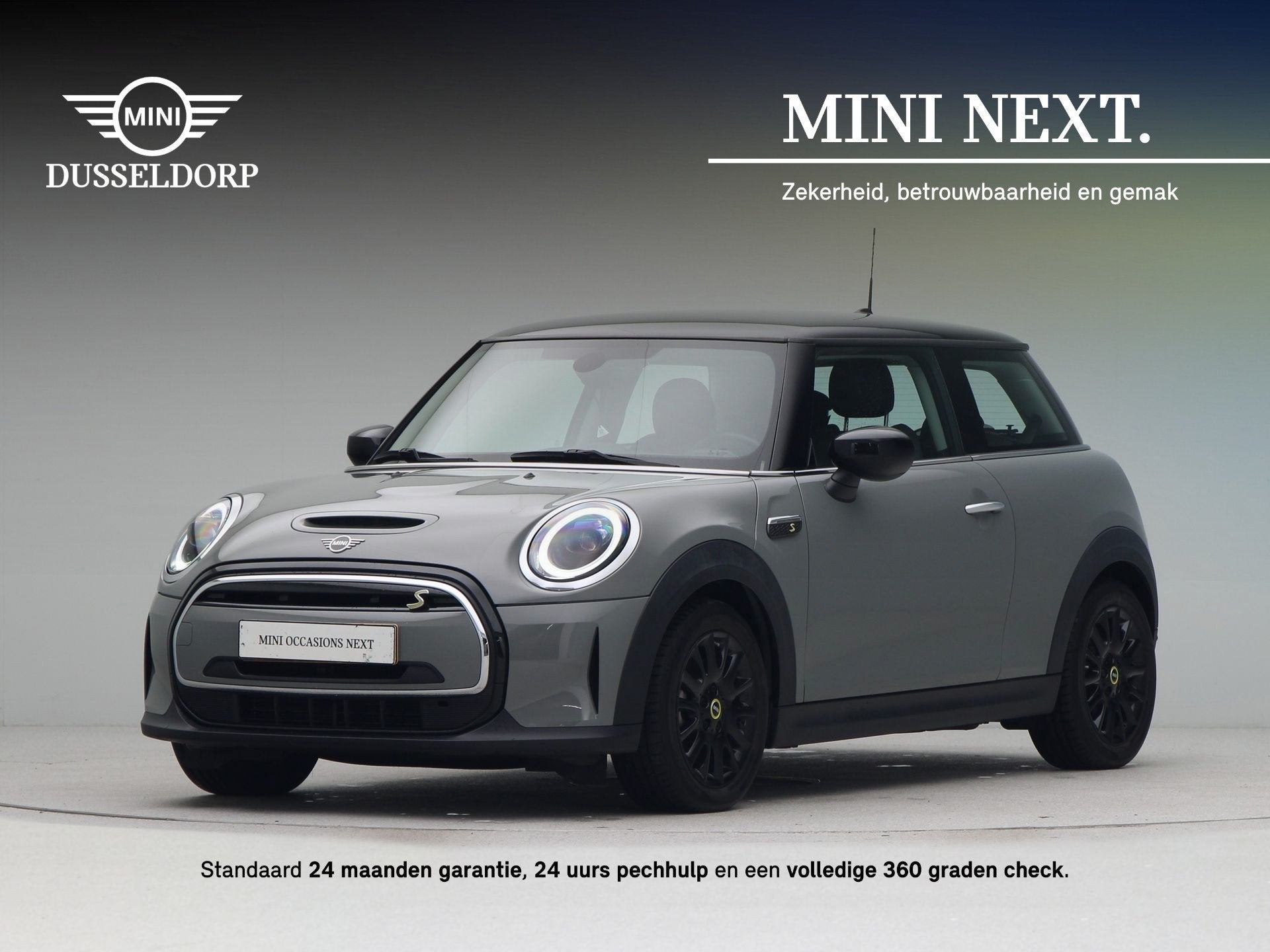 MINI Electric 3-deurs Classic Accu conditie 100% (bj 2022), Verwarmde buitenspiegels, Met garantie (alle), 4 stoelen, Leder en Stof