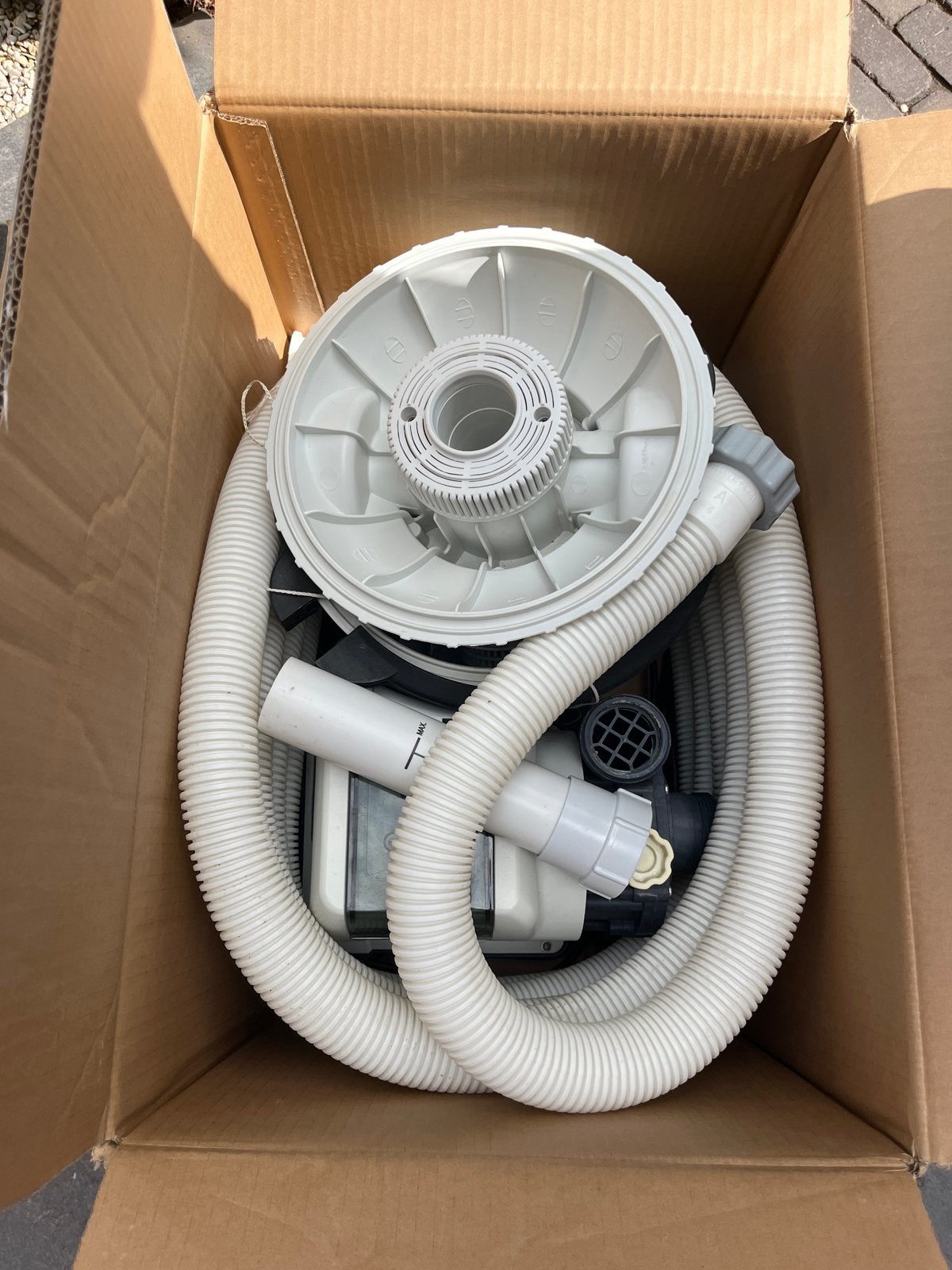Intex Zandfilterpomp 1200 GPH (220-240V) met filterballen, Tuin en Terras, Ophalen of Verzenden, Gebruikt, Zwembadpomp