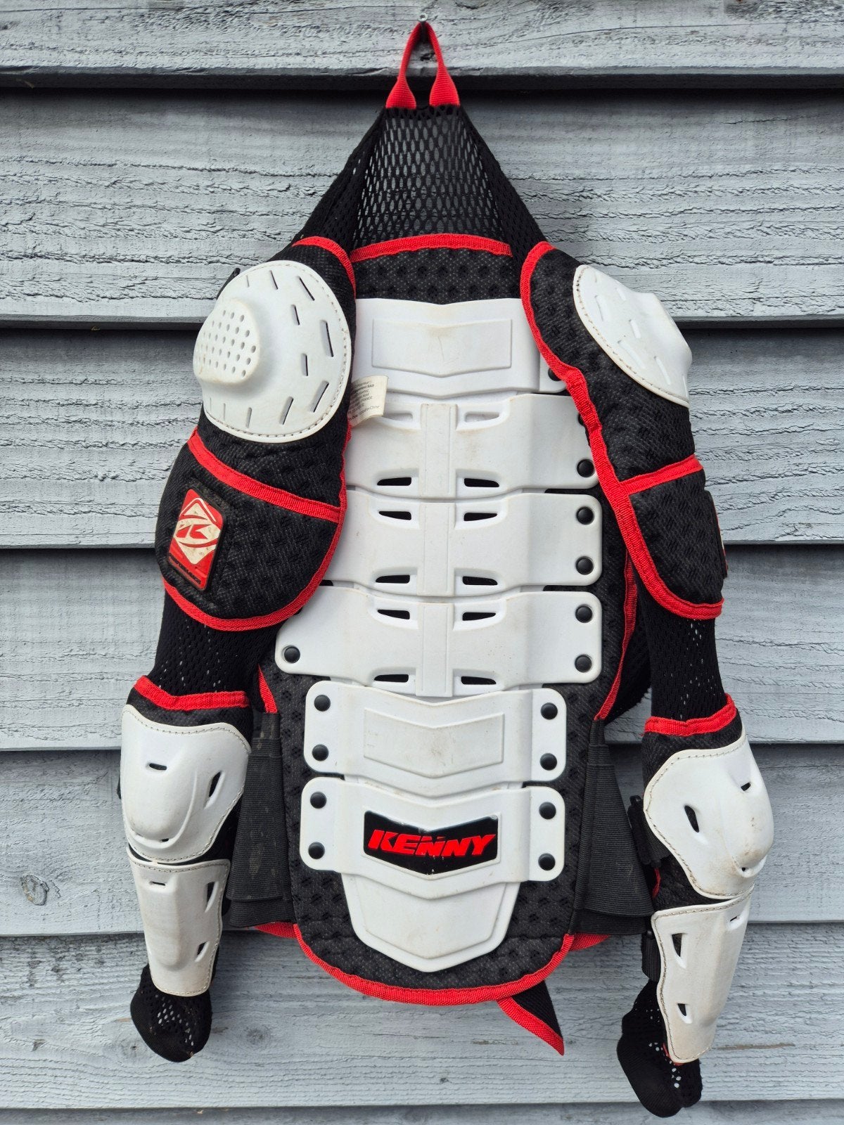 Kenny Motorcross Beschermingsvest - Zwart/Wit/Rood, Ophalen of Verzenden, Kinderen, Kenny maat S