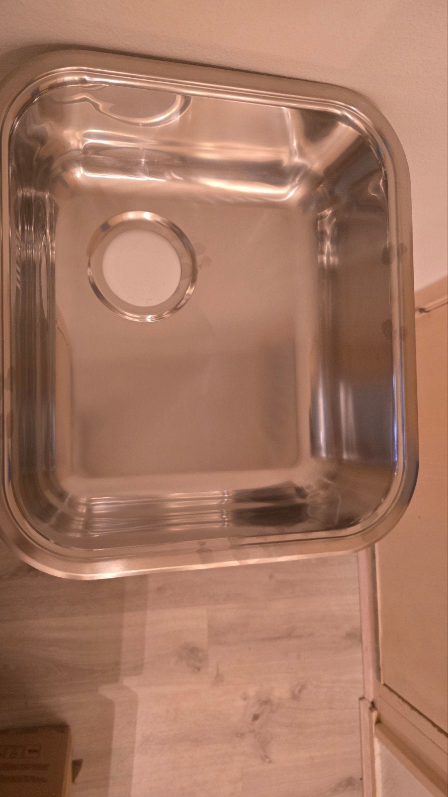 Gamma vierkante spoelbak met korfplug, Ophalen, Nieuw, Rvs, Overige typen