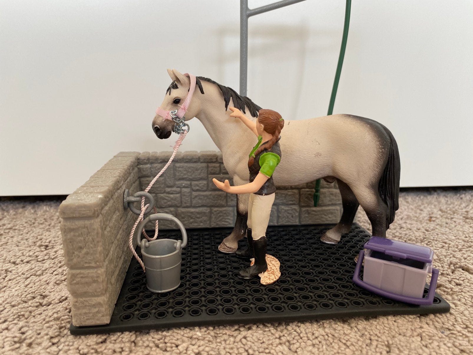 Schleich horse club | wasplaats met paard, Ophalen of Verzenden, Gebruikt
