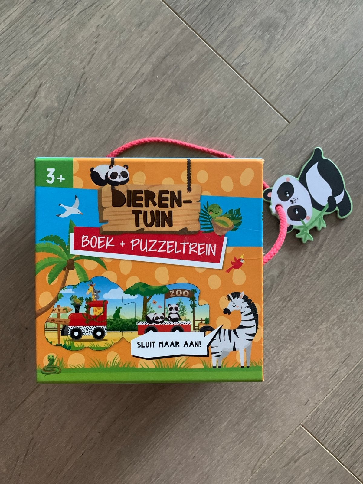 Dierentuin Boek + Puzzeltrein - Educatief Speelgoed, Kinderen en Baby's, Speelgoed | Babyspeelgoed, Zo goed als nieuw, Overige typen