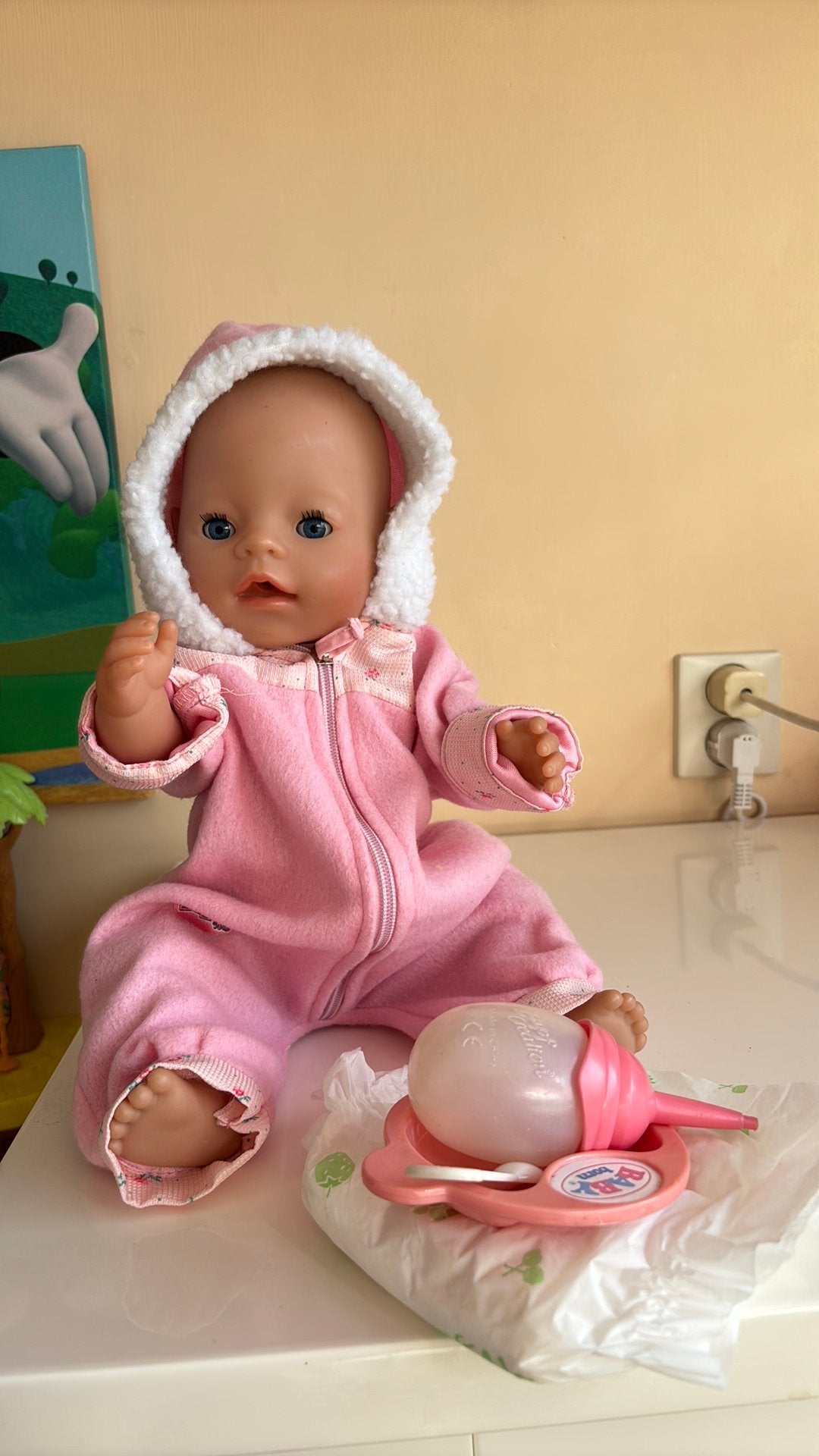 Pop baby born meisje., Ophalen of Verzenden, Gebruikt, Babypop