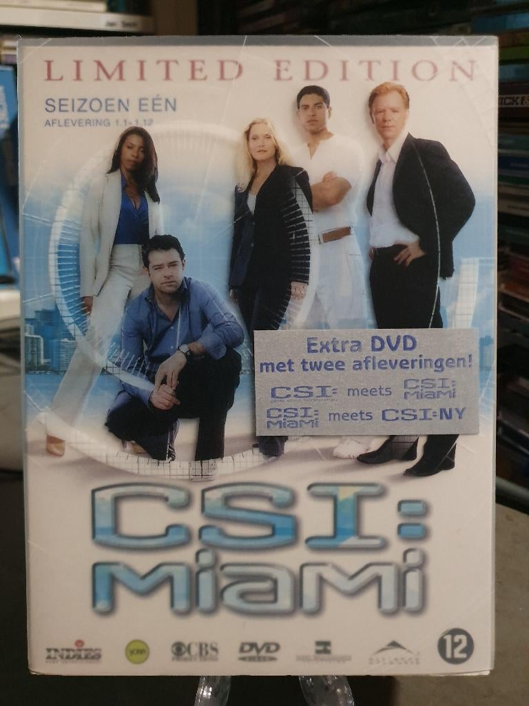 DVD box CSI: Miami, aflevering 1 t/m 12 + 2, Limited edition, Cd's en Dvd's, Dvd's | Tv en Series, Vanaf 12 jaar, Ophalen, Zo goed als nieuw