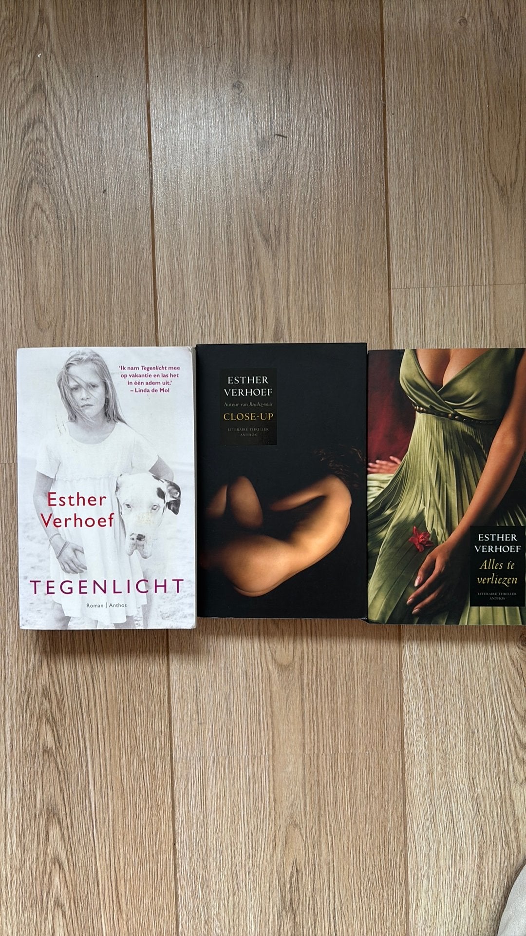 Esther Verhoef Boeken: Tegenlicht, Close-up, Alles te verlie, Ophalen of Verzenden, Gelezen, Nederland