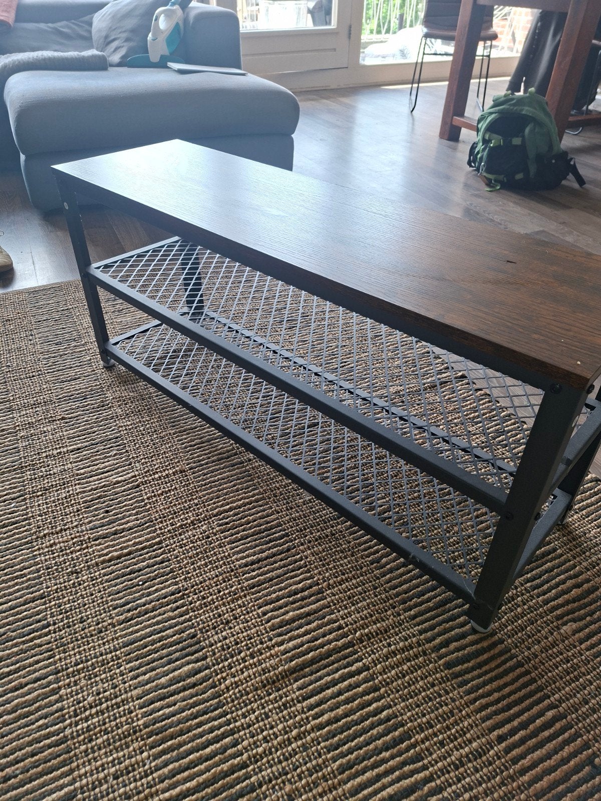 Vintage schoenenrek Hout/metaal bruin en zwart (Nieuw), Huis en Inrichting, Kasten | Schoenenrekken, Ophalen, Nieuw
