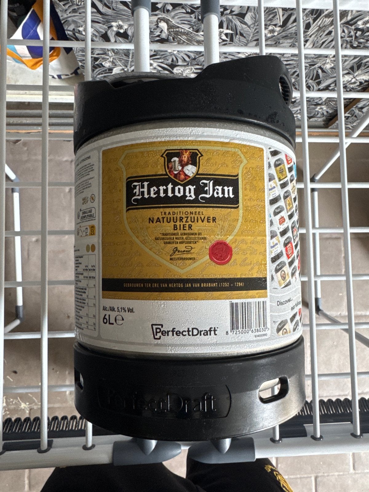 Hertog Jan Bier PerfectDraft 6L Fust, Ophalen of Verzenden