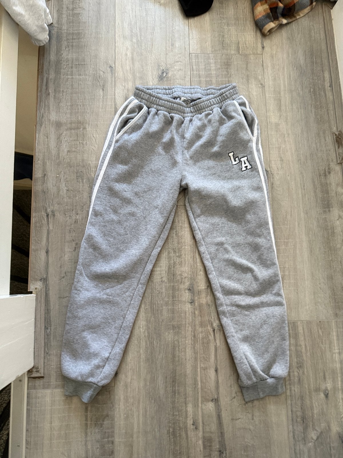 Vintage Joggingbroek Grijs Maat L (past S/XS), Ophalen of Verzenden, Gedragen, Maat 36 (S), Grijs