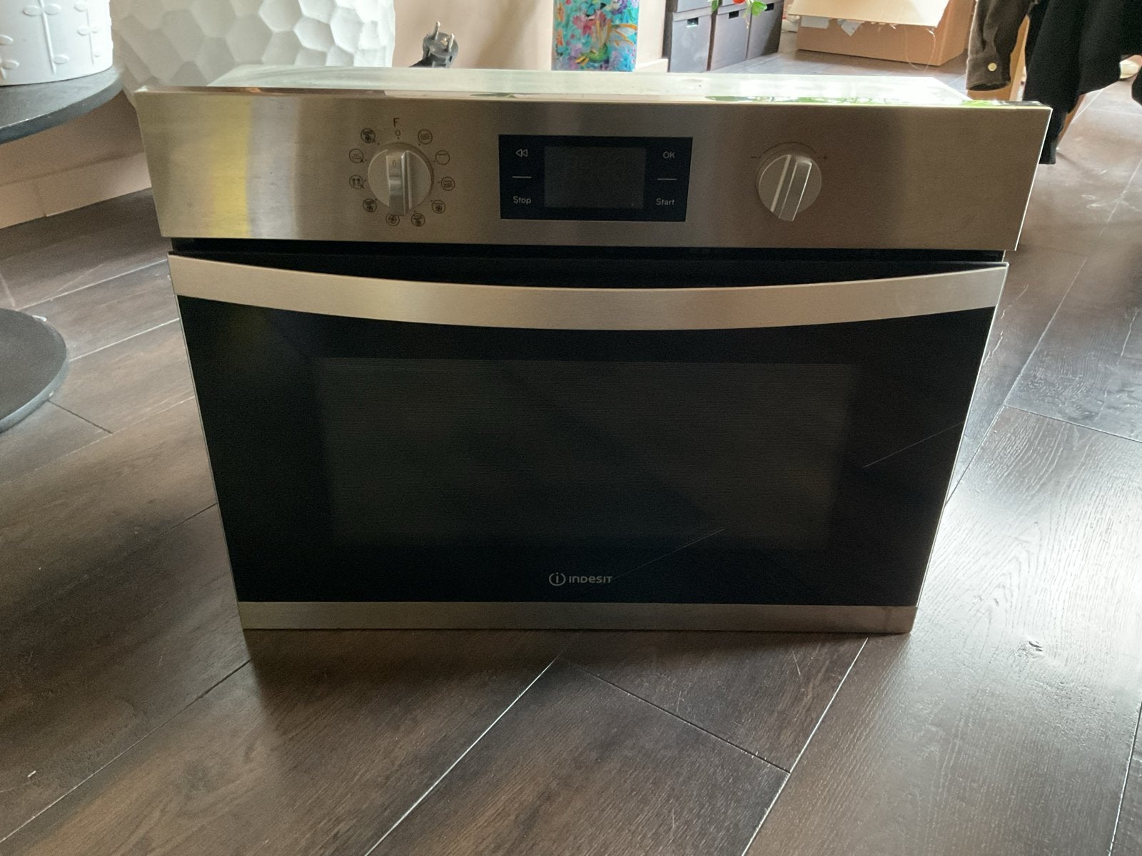 Indesit Inbouw Combimagnetron - Zo goed als nieuw, Witgoed en Apparatuur, Ophalen, Combimagnetron, Grill, Zo goed als nieuw