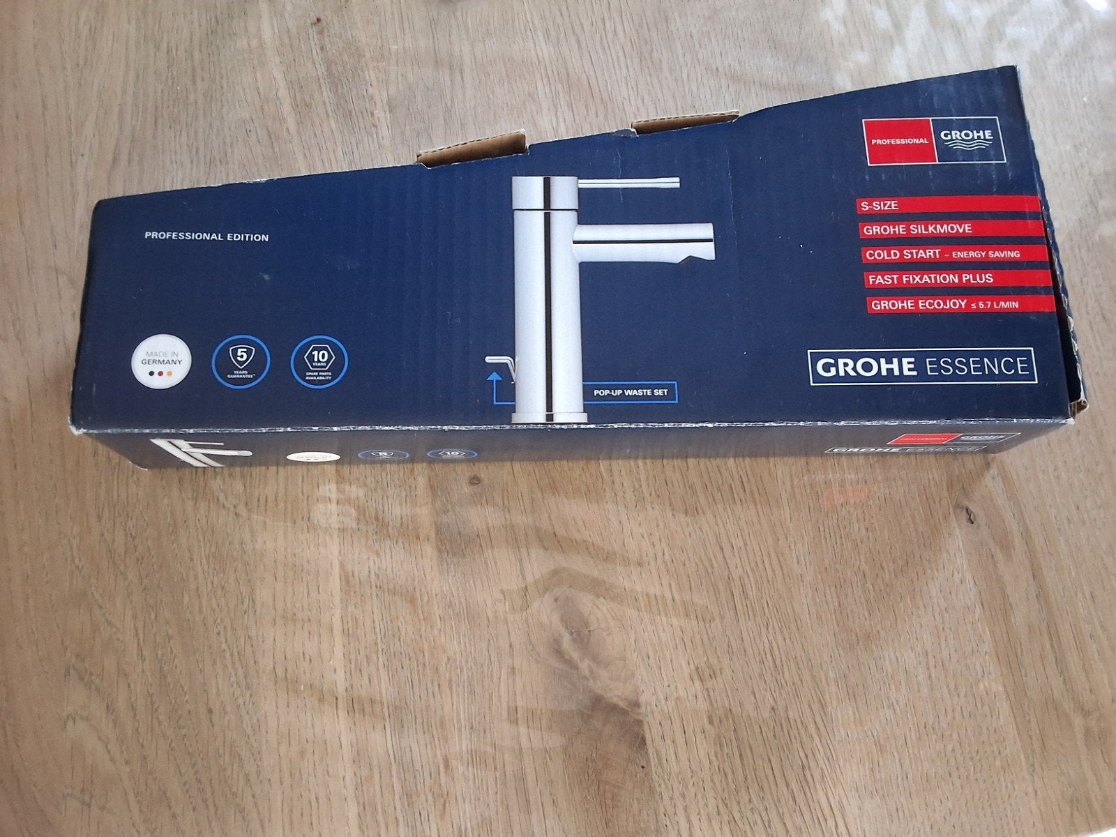 Grohe Essence wastafelkraan met pop-up waste set, Ophalen of Verzenden, Nieuw, Chroom, Kraan