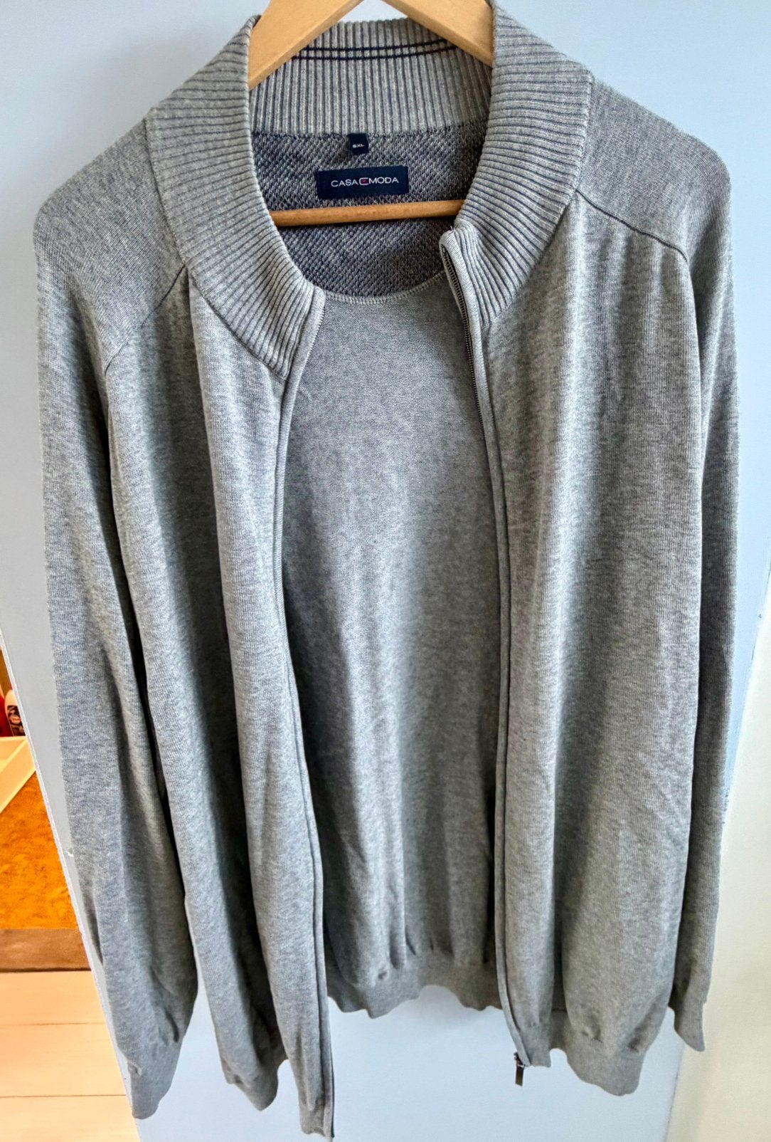 Casa Moda vest wol katoen grijs maat 5XL nieuw, Ophalen of Verzenden, Nieuw, Overige maten, Grijs