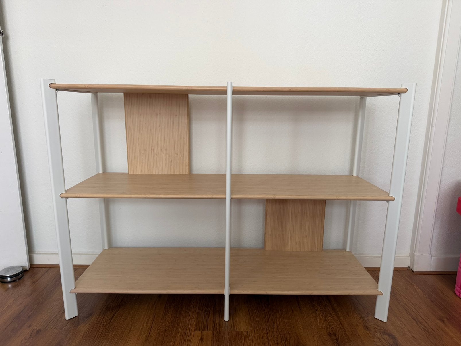 Jattesta Ikea wandrek, wit/licht bamboe 120x85 cm, Ophalen, Zo goed als nieuw