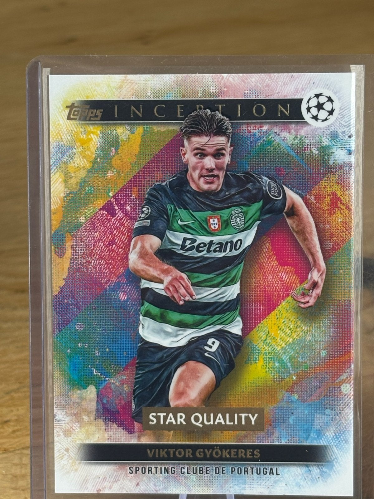 Topps Inception Viktor Gyökeres Sporting CP Star Quality, Ophalen of Verzenden, Zo goed als nieuw, Buitenlandse clubs, Spelerskaart