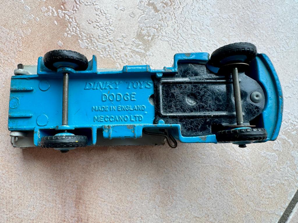 Vintage Dinky Toys Dodge kiepwagen - Made in England, Ophalen, Gebruikt, Auto, Dinky Toys