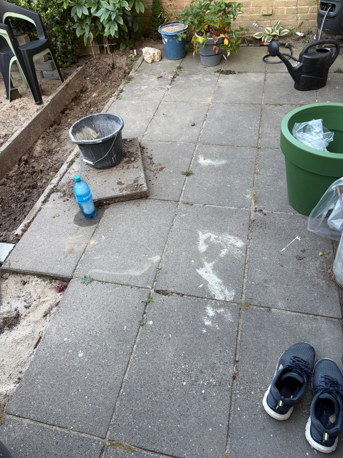 Betontegels en opsluitbanden - diverse maten, Tuin en Terras, Ophalen, Gebruikt, 10 m² of meer, Beton