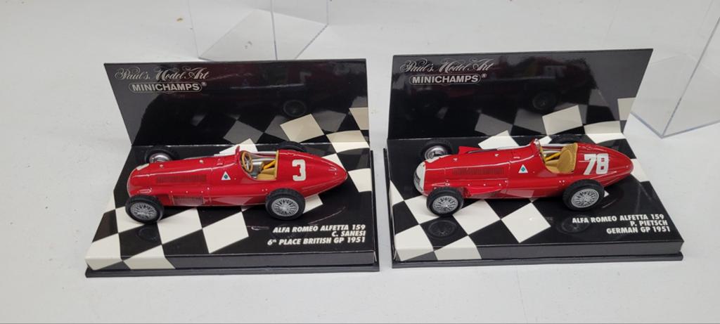Minichamps 1951 Alfa Romeo Alfetta 159, Ophalen of Verzenden, Zo goed als nieuw, Auto, MiniChamps