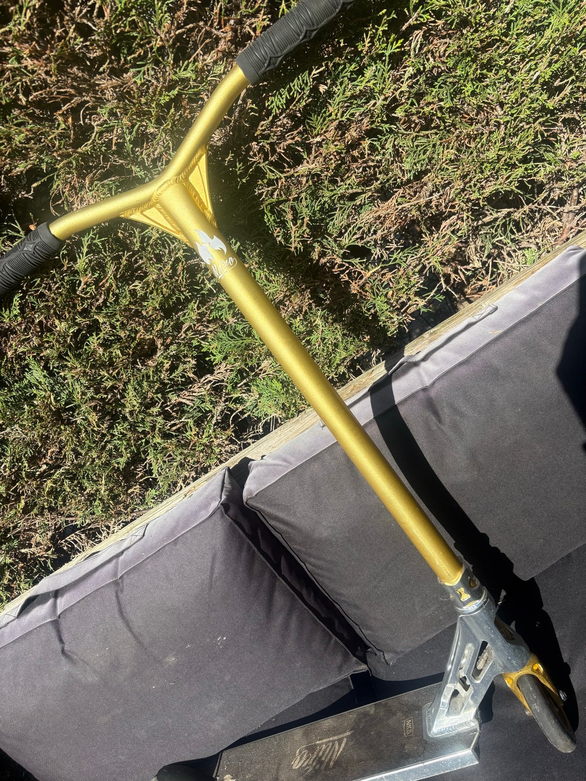 NKD nitro Stuntstep - Goudkleurig, Ophalen, Zo goed als nieuw, Gewone step