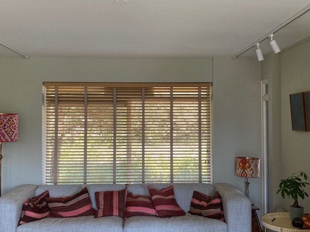 Bamboe luxaflex 50 mm, Ophalen, 230 cm, Nieuw, 150 cm