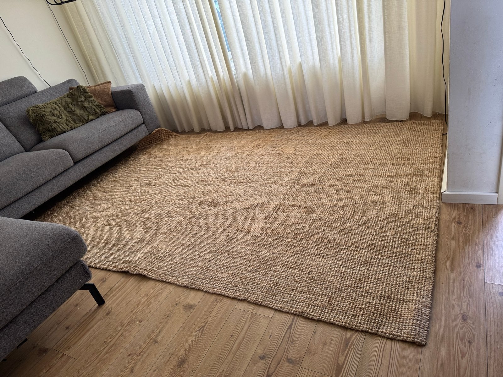 Ikea vloerkleed lohals, Ophalen, Gebruikt, Beige, 200 cm of meer