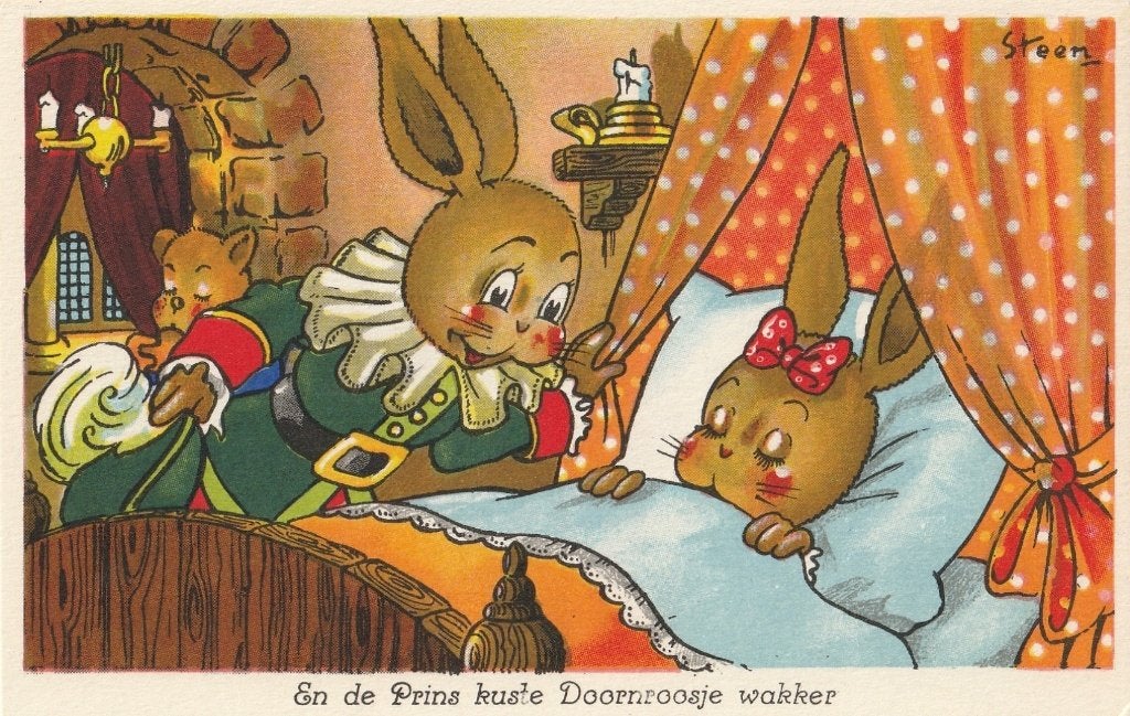 SPROOKJE TEKN STEEN , PAX UIT JAREN 40 MOOI OUDE KAART KO425, Verzamelen, Ophalen of Verzenden, 1940 tot 1960, Ongelopen, Overige thema's