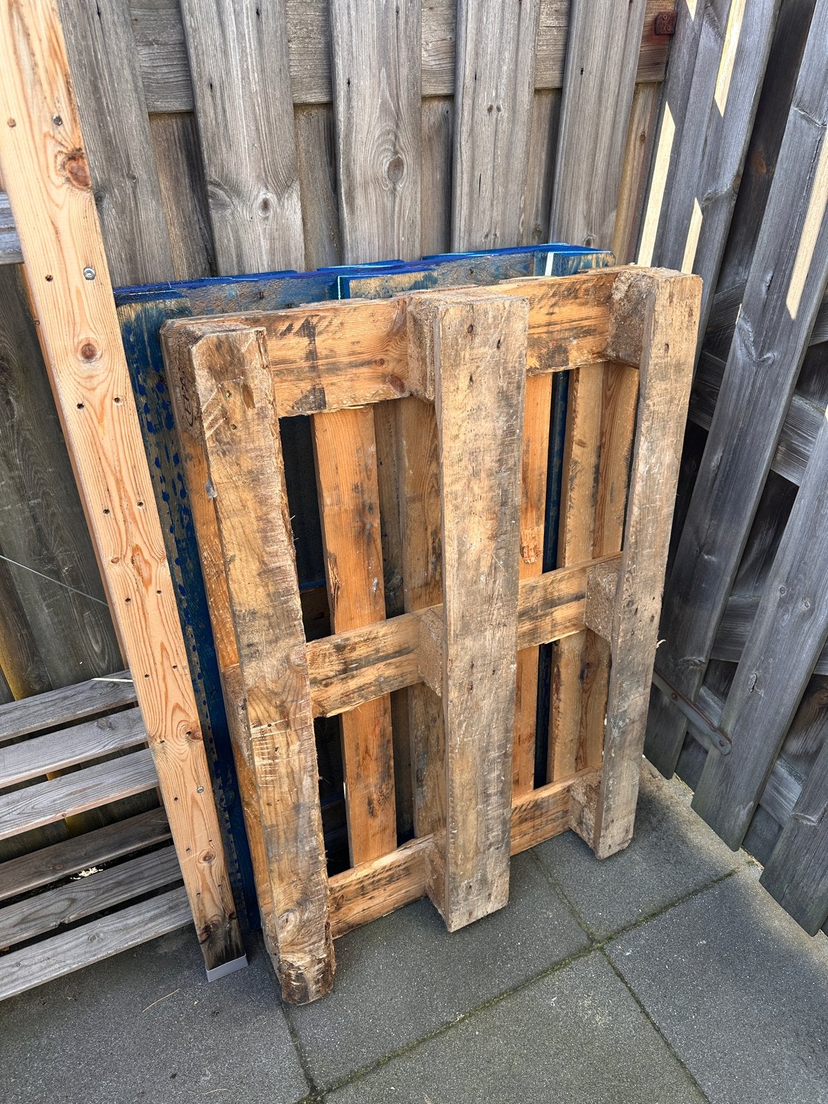 Houten pallet (2 stuks), Ophalen, Gebruikt