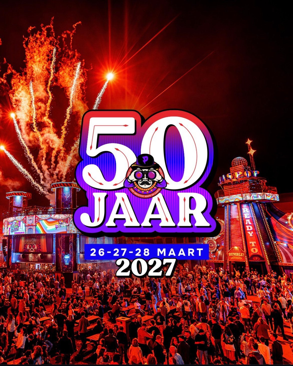 Weekendticket Paaspop 2027 (26-03-2027 - 28-03-2027), Eén persoon