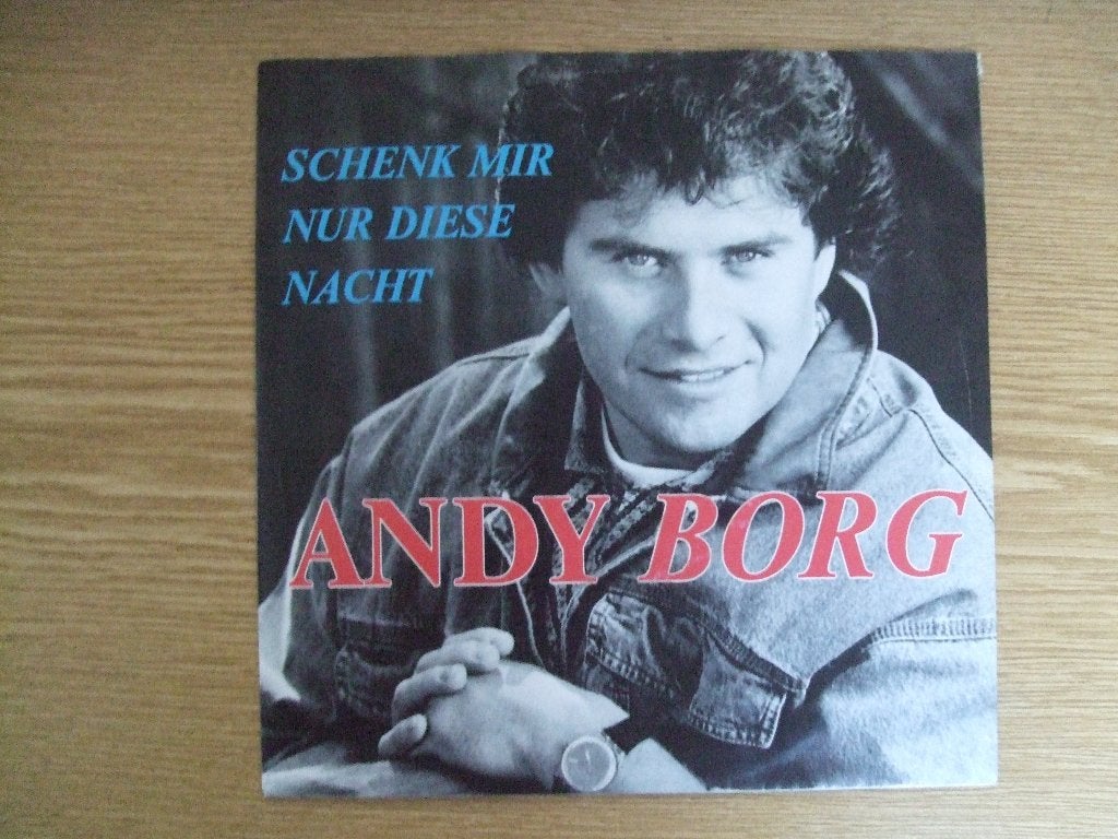 ANDY BORG   SCHENK MIR NUR DIESE NACHT / SCHADE UM DEN ABEND, 7 inch, Ophalen of Verzenden, Zo goed als nieuw, Pop