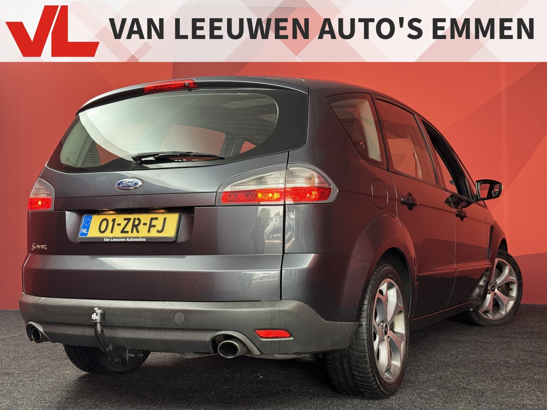 Ford S-Max 2.5-20V Turbo | Climate Control | Trekhaak | 220, Auto's, Voorwielaandrijving, Gebruikt, 1581 kg, Leder en Stof
