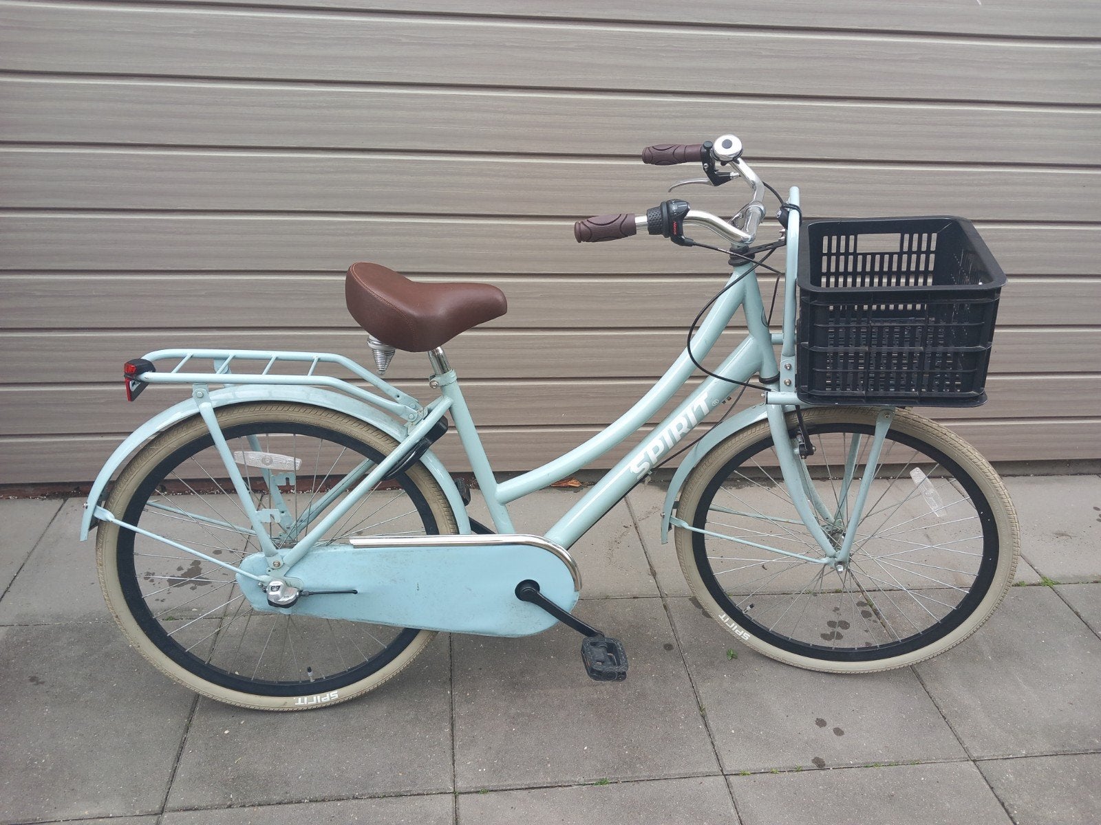 Spirit transportfiets meisjes - lichtblauw, Overige merken, Terugtraprem, Ophalen of Verzenden, 50 tot 53 cm