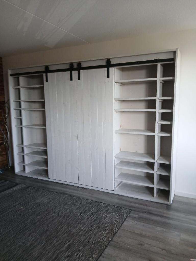 Kasten van steigerhout, Huis en Inrichting, Kasten | Kledingkasten, Nieuw, 200 cm of meer, 200 cm of meer, 50 tot 75 cm, Verzenden