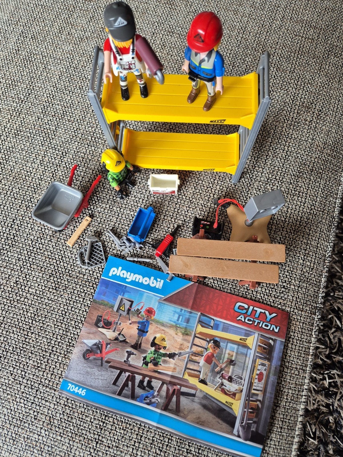 Playmobil City Action Bouwplaats met Werkers en Accessoires, Ophalen of Verzenden, Zo goed als nieuw, Jongen of Meisje