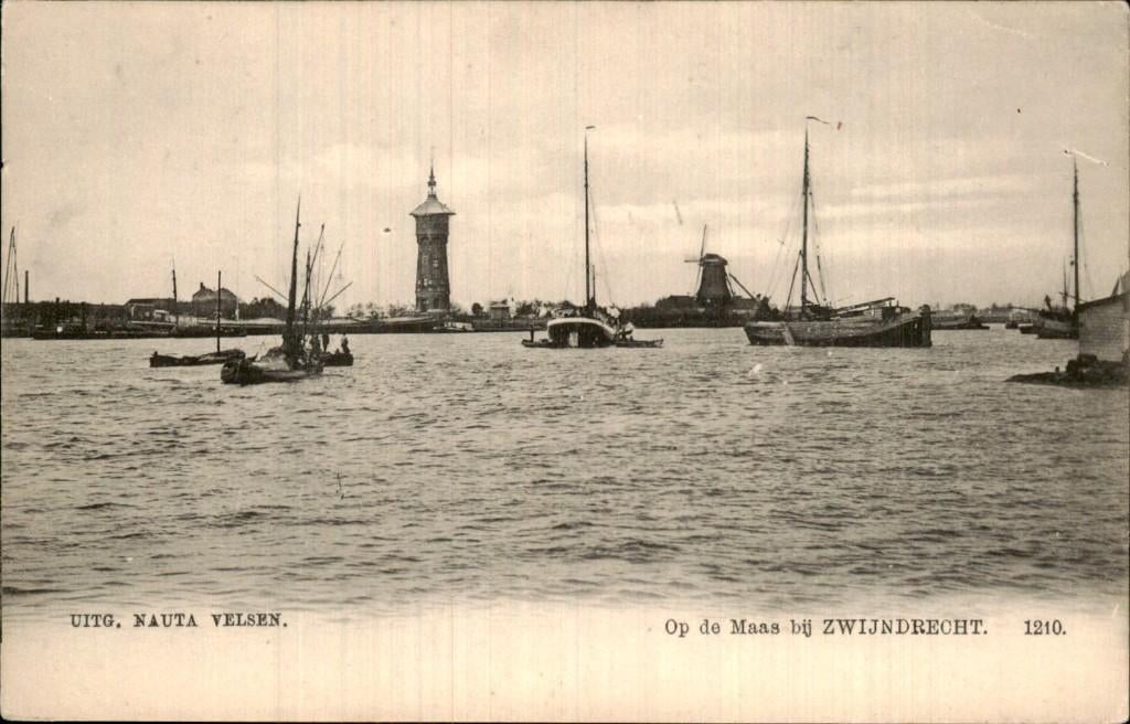 Zwijndrecht - Maas - Op de Maas bij Zwijndrecht, Ophalen of Verzenden, Voor 1920, Ongelopen, Zuid-Holland