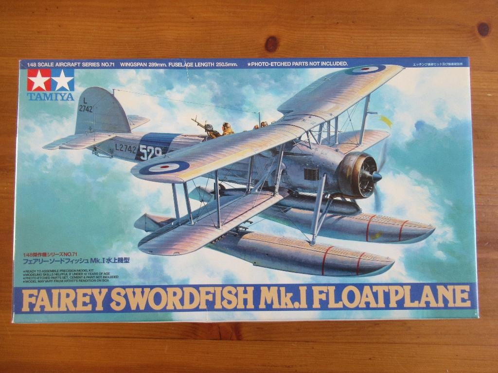 Fairey Swordfish mk.I Floatplane (Tamiya 1/48) + extra's, Hobby en Vrije tijd, Modelbouw | Vliegtuigen en Helikopters, Overige merken