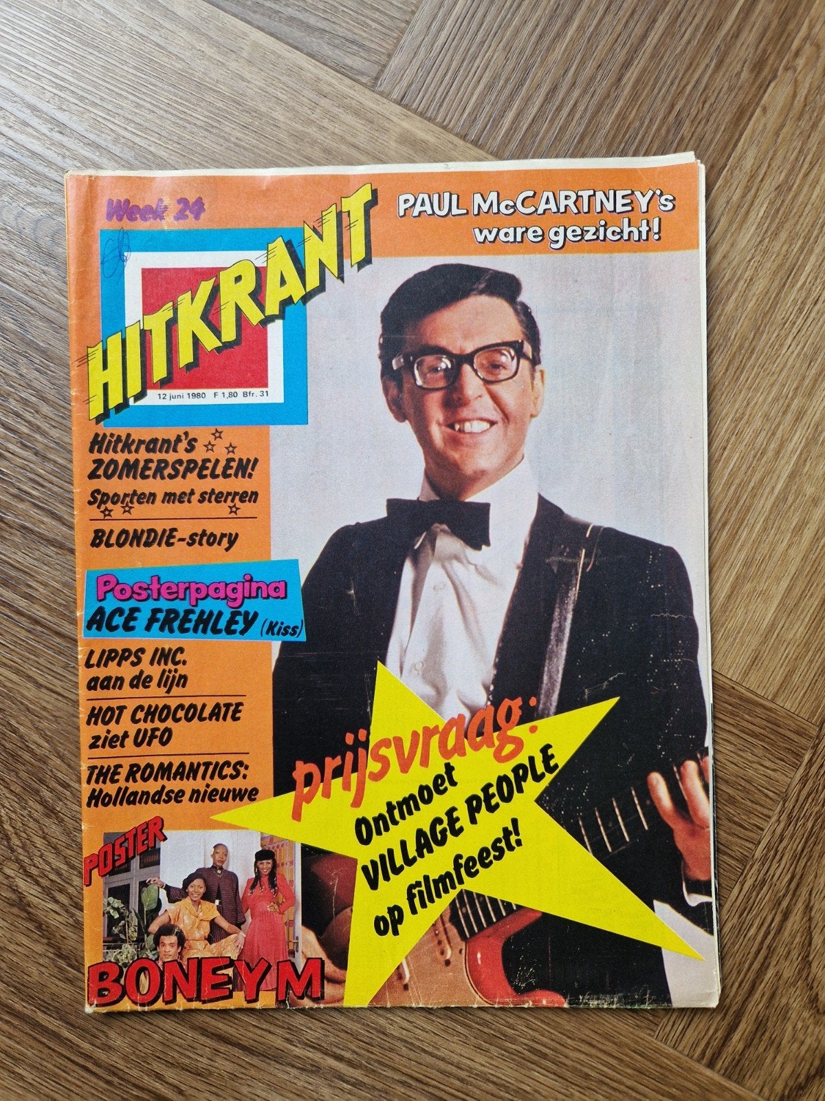 Hitkrant Week 24 (1980) - Paul McCartney, Blondie, Kiss, Boeken, Ophalen of Verzenden, Gelezen, Muziek, Film of Tv