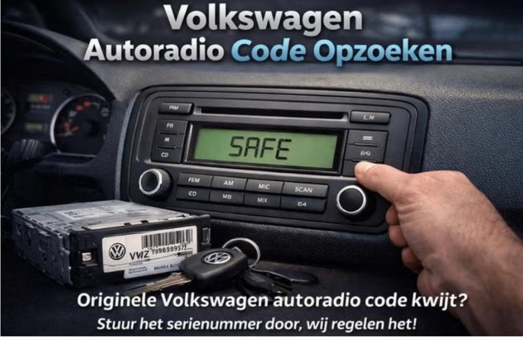 Volkswagen Autoradio Code Opzoeken - Originele Code Kwijt?, Ophalen, Nieuw