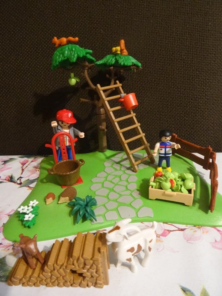 Complete set boomgaard 4146 playmobil, Complete set, Overige typen, Ophalen of Verzenden, Zo goed als nieuw
